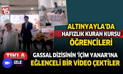 Altınyayla İbiş Efendi Hafızlık Kuran Kursu öğrencileri viral olan o sahneye yeniden hayat verdi