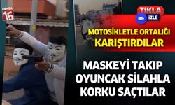 Antalya'da maskeyi takıp trafikte korku saçtılar