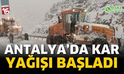 Antalya'da kar yağışı başladı