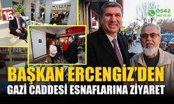 Başkan Ercengiz’den Gazi Caddesi esnaflarına ziyaret