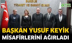 Başkan Yusuf Keyik misafirlerini ağırladı