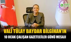 Vali Baydar Bilgihan’ın 10 Ocak Çalışan Gazeteciler Günü mesajı