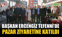 Başkan Ercengiz, Tefenni'de pazar ziyaretine katıldı