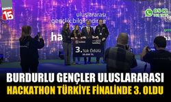 Burdurlu Gençler Uluslararası Hackathon Türkiye Finalinde Üçüncü Oldu