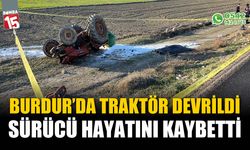 Tarlaya devrilen traktörün sürücüsü hayatını kaybetti