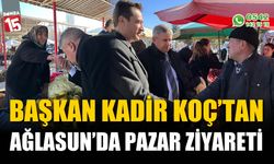 Başkan Kadir Koç'tan Ağlasun'da Pazar Ziyareti