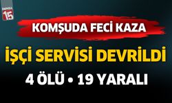 Denizli'de işçi servisi kaza yaptı. Ölü ve yaralılar var