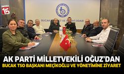 Ak Parti Milletvekili Oğuz’dan Bucak TSO Başkanı Meçikoğlu ve yönetimine ziyaret