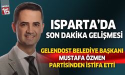 Gelendost belediye başkanı mustafa özmen partisinden istifa etti