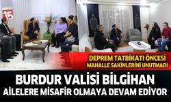 Burdur Valisi Bilgihan, sınava girecek gençleri ve aileleri evinde ziyaret ediyor