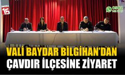 Vali Baydar Bilgihan'dan Çavdır ilçesine ziyaret