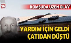 Antalya'da yardım için giden usta çatıdan düştü