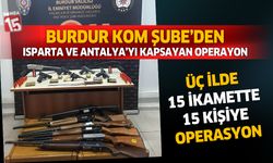 Burdur Emniyet Müdürlüğü KOM Şubeden 3 ilde operasyon