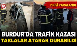 Burdur'a trafik kazası. 2 kişi yaralandı