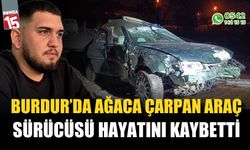 Burdur'da ağaçlara çarpan araç sürücüsü hayatını kaybetti