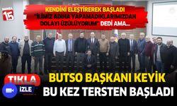 BUTSO Başkanı Yusuf Keyik değerlendirme basın toplantısı yaptı