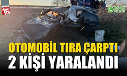 Afyonkarahisar'da otomobil tıra çarptı: 2 kişi yaralandı