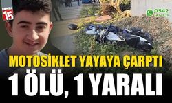 Motosiklet yayaya çarptı: 1 ölü, 1 yaralı