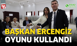 Burdur Belediye Başkanı Ercengiz oyunu kullandı