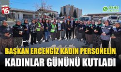 Başkan Ercengiz, kadın personelin kadınlar gününü kutladı