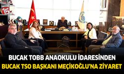 Bucak TOBB Anaokulu idaresinden Meçikoğlu'na ziyaret