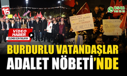 Burdurlu vatandaşlar Adalet Nöbeti'nde