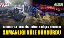 Burdur'da elektrik telinden düşen kıvılcım samanlığı küle döndürdü