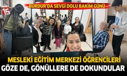 Burdur Mesleki Eğitim Merkezi öğrencilerinden huzurevinde bakım günü