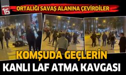 Denizli'de gençlerin laf atma tartışmasında ortalık savaş alınına döndü