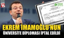 Ekrem İmamoğlu'nun diploması iptal edildi