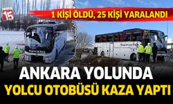 Isparta Petrol Turizm otobosü Ankara Afyon yolunda kaza yaptı