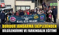 Burdur Jandarma Ekiplerinden Farkındalık Eğitimi