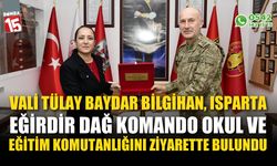 Vali Tülay Baydar Bilgihan, Eğirdir Dağ Komando Okulu'nu ziyaret etti