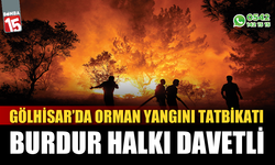 Burdur'da orman yangını tatbikatı yapılacak