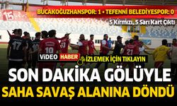 Bucak Oğuzhanspor, Tefenni Belediyespor maçında son gol sahayı karıştırdı