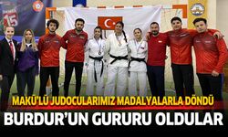 Burdur'un ve MAKÜ'nün gururu oldular. Judocularımız madalyalarla döndü.