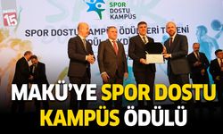 Burdur MAKÜ spor dostu kampüs ödülüne layık görüldü