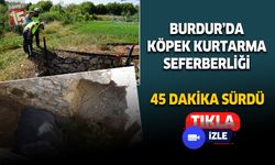 Burdur'da kuyuya düşen köpek için seferber olundu