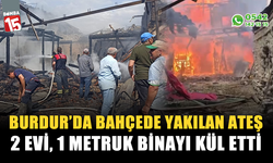 Bahçede yakılan ateş 2 ev ve 1 metruk binayı kül etti