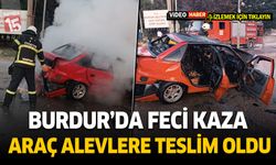 Burdur NATO Kavşağı’nda Feci Kaza!