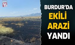 Burdur'da ekili arazi küle döndü