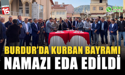 Burdur'da Kurban Bayramı namazı eda edildi