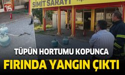 Bucak'ta tüpün hortumu kopunca fırında yangın çıktı