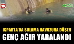 Sulama havuzuna düşen genç ağır yaralandı