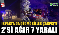 Otomobiller çarpıştı: 2'si ağır toplam 7 kişi yaralandı