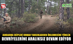 Burdur Jandarma ekipleri orman yangınlarının önlenmesine yönelik faaliyetlerine devam ediyor