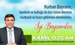 TDSYMB Genel Başkanı Kamil Özcan'dan Kurban Bayramı mesajı