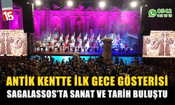 Sagalassos'ta tarih ve sanat buluştu, antik kentte ilk gece gösterisi yapıldı