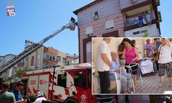 Antalya'da çıkan yangında sandalyeye bağlı olarak yaşayan yaşlı çifti itfaiye kurtardı