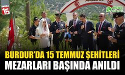 Burdur'da 15 Temmuz şehitleri mezarları başında anıldı